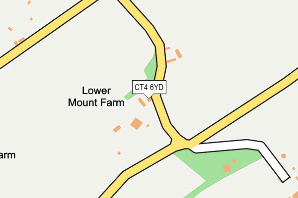 CT4 6YD map - OS OpenMap – Local (Ordnance Survey)