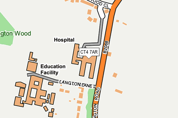 CT4 7AR map - OS OpenMap – Local (Ordnance Survey)