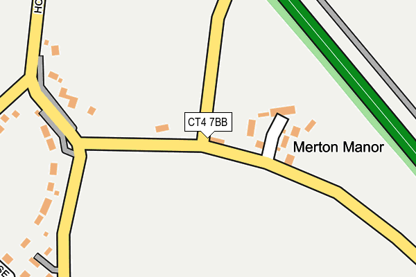 CT4 7BB map - OS OpenMap – Local (Ordnance Survey)