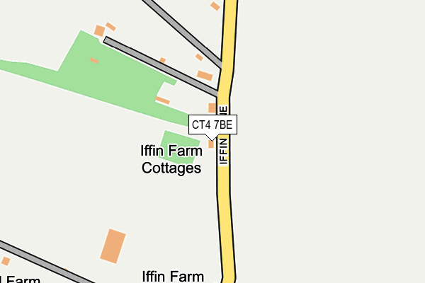 CT4 7BE map - OS OpenMap – Local (Ordnance Survey)