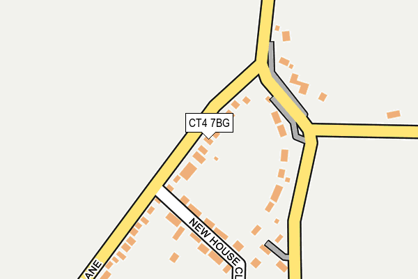 CT4 7BG map - OS OpenMap – Local (Ordnance Survey)