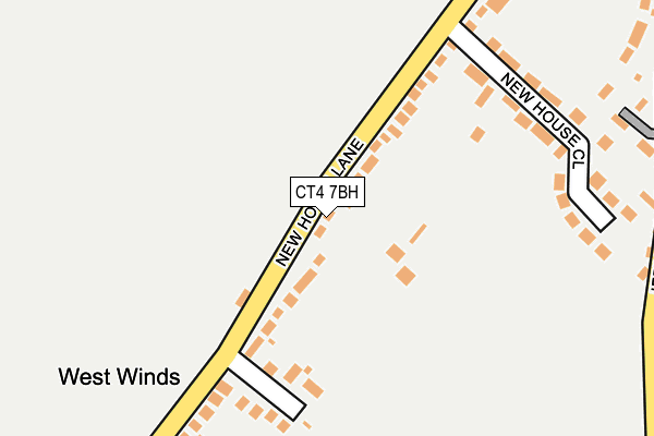 CT4 7BH map - OS OpenMap – Local (Ordnance Survey)