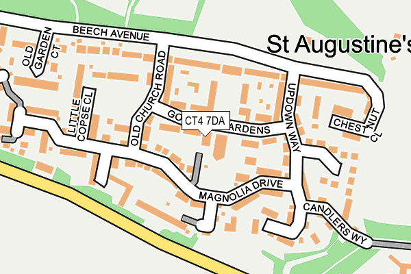 CT4 7DA map - OS OpenMap – Local (Ordnance Survey)