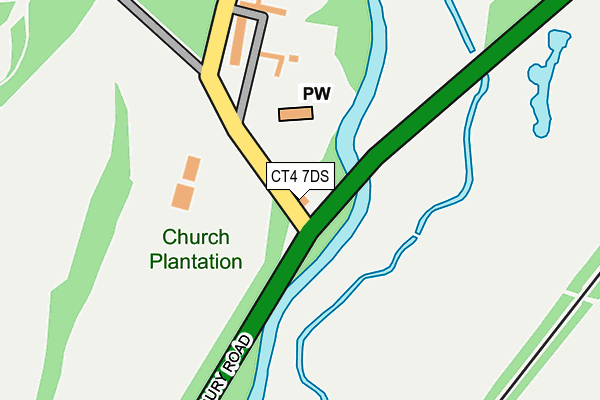 CT4 7DS map - OS OpenMap – Local (Ordnance Survey)