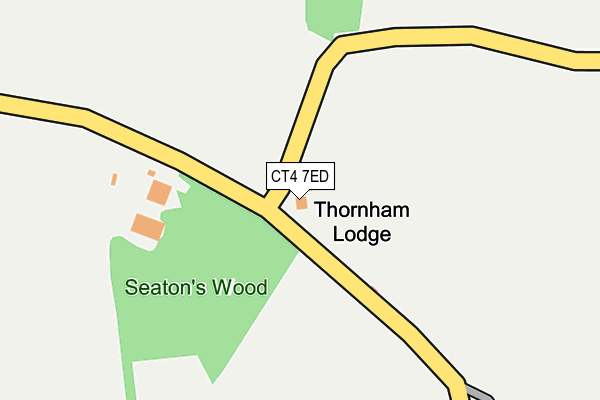 CT4 7ED map - OS OpenMap – Local (Ordnance Survey)