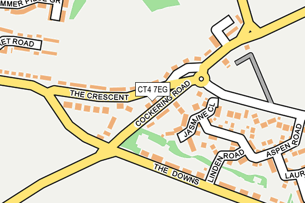 CT4 7EG map - OS OpenMap – Local (Ordnance Survey)