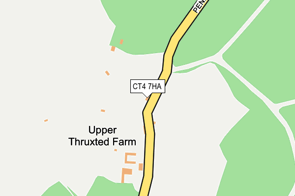 CT4 7HA map - OS OpenMap – Local (Ordnance Survey)