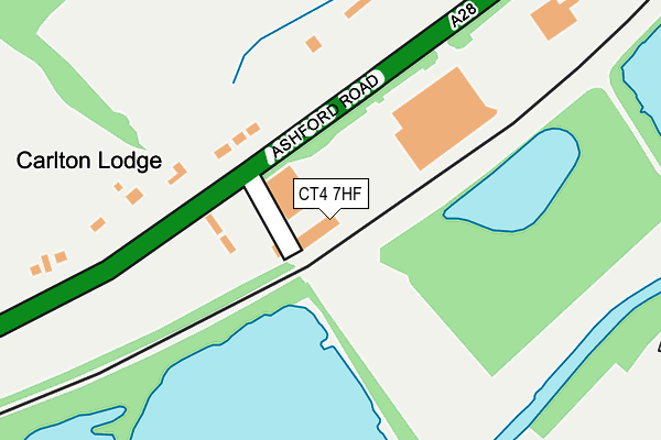 CT4 7HF map - OS OpenMap – Local (Ordnance Survey)