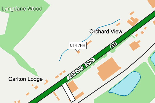 CT4 7HH map - OS OpenMap – Local (Ordnance Survey)