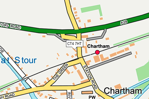 CT4 7HT map - OS OpenMap – Local (Ordnance Survey)