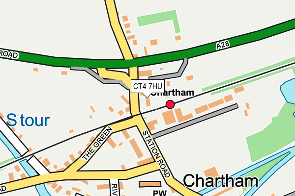 CT4 7HU map - OS OpenMap – Local (Ordnance Survey)