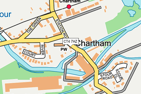 CT4 7HZ map - OS OpenMap – Local (Ordnance Survey)