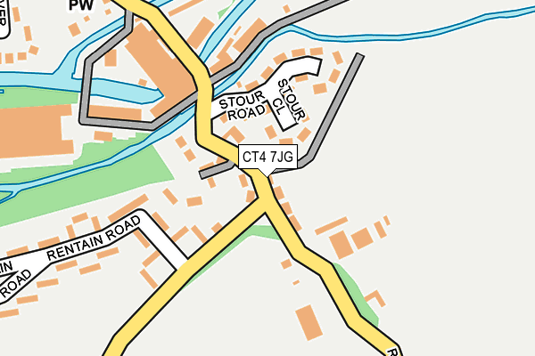 CT4 7JG map - OS OpenMap – Local (Ordnance Survey)