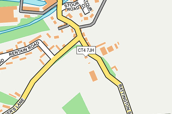 CT4 7JH map - OS OpenMap – Local (Ordnance Survey)