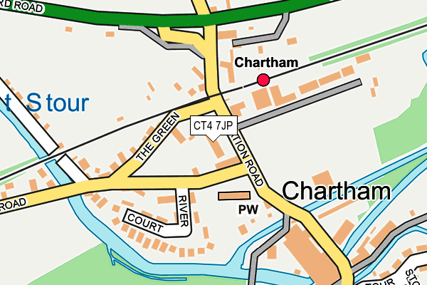 CT4 7JP map - OS OpenMap – Local (Ordnance Survey)