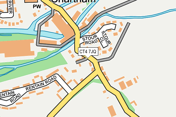 CT4 7JQ map - OS OpenMap – Local (Ordnance Survey)