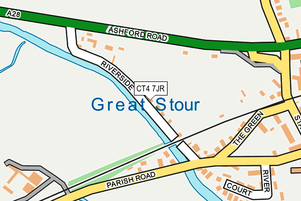 CT4 7JR map - OS OpenMap – Local (Ordnance Survey)