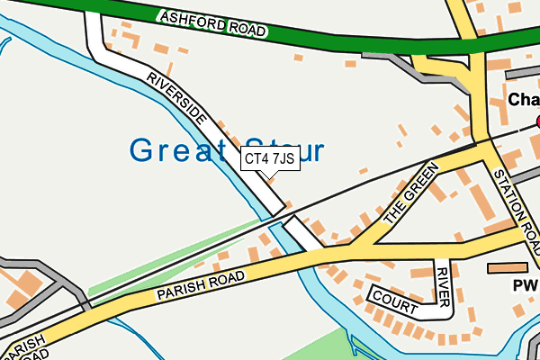 CT4 7JS map - OS OpenMap – Local (Ordnance Survey)