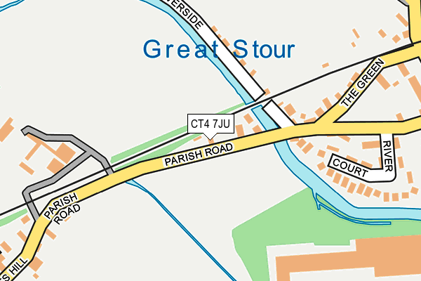 CT4 7JU map - OS OpenMap – Local (Ordnance Survey)