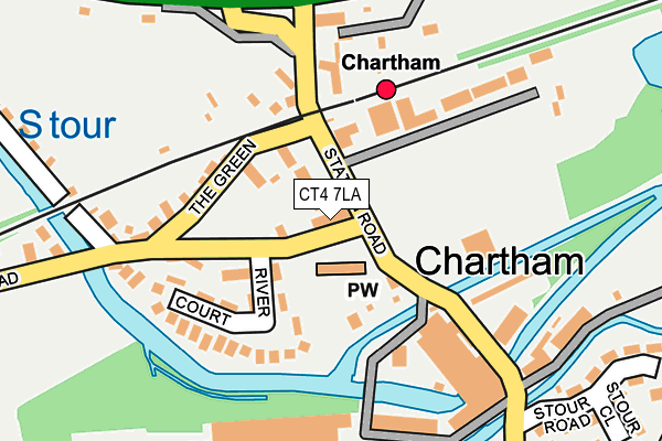 CT4 7LA map - OS OpenMap – Local (Ordnance Survey)
