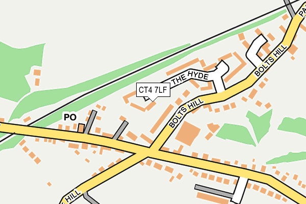 CT4 7LF map - OS OpenMap – Local (Ordnance Survey)