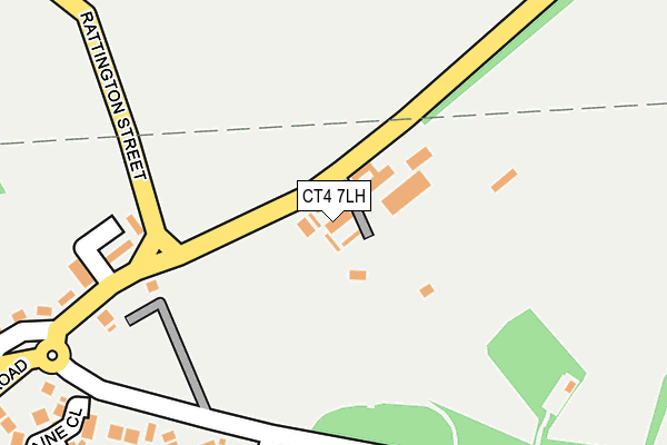 CT4 7LH map - OS OpenMap – Local (Ordnance Survey)