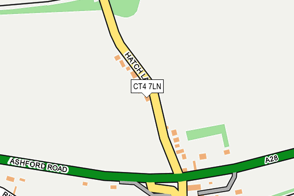 CT4 7LN map - OS OpenMap – Local (Ordnance Survey)