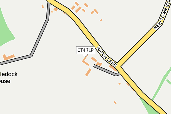 CT4 7LP map - OS OpenMap – Local (Ordnance Survey)