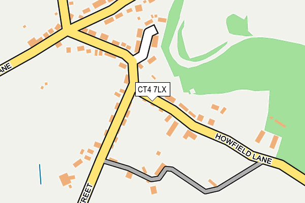 CT4 7LX map - OS OpenMap – Local (Ordnance Survey)