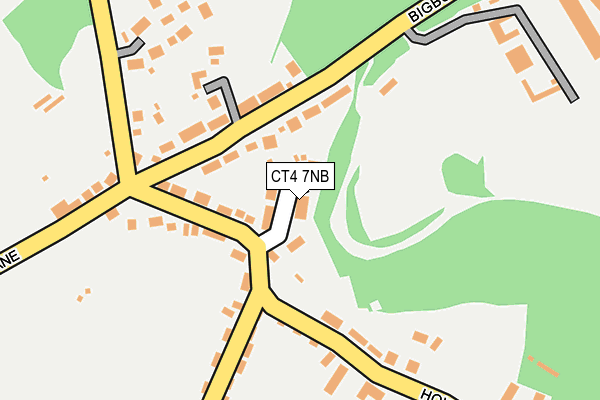 CT4 7NB map - OS OpenMap – Local (Ordnance Survey)