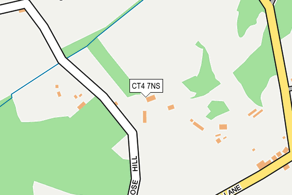 CT4 7NS map - OS OpenMap – Local (Ordnance Survey)