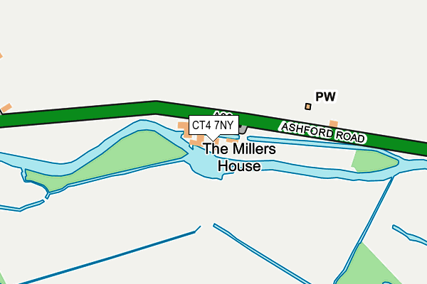 CT4 7NY map - OS OpenMap – Local (Ordnance Survey)