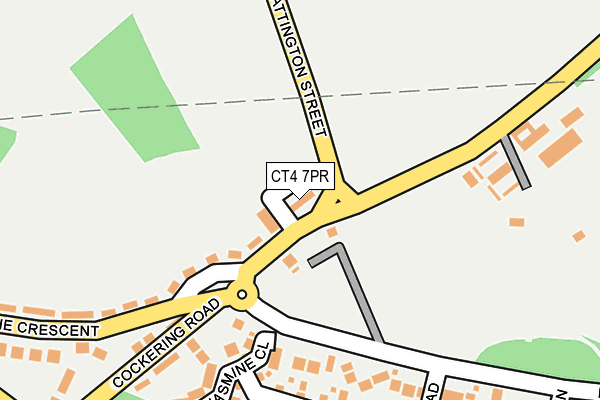 CT4 7PR map - OS OpenMap – Local (Ordnance Survey)