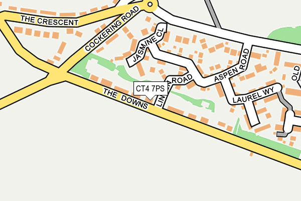 CT4 7PS map - OS OpenMap – Local (Ordnance Survey)