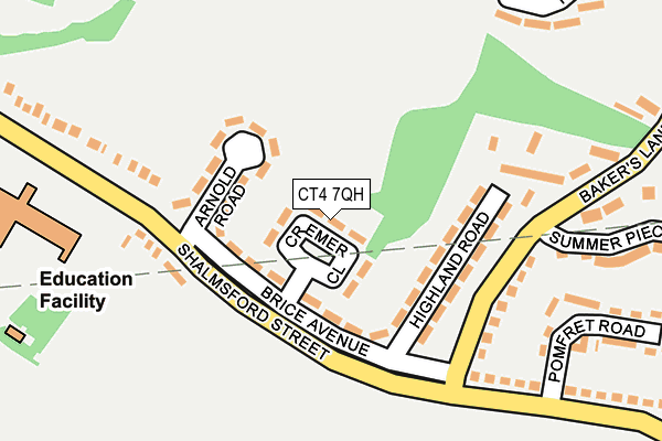 CT4 7QH map - OS OpenMap – Local (Ordnance Survey)