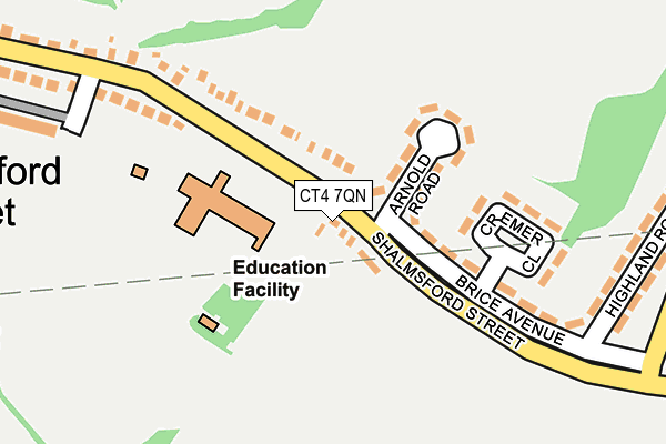 CT4 7QN map - OS OpenMap – Local (Ordnance Survey)