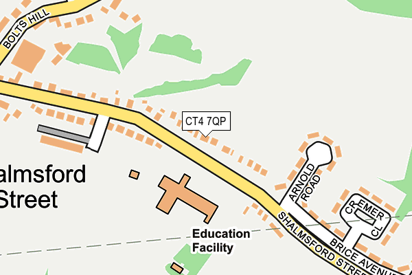 CT4 7QP map - OS OpenMap – Local (Ordnance Survey)