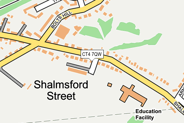 CT4 7QW map - OS OpenMap – Local (Ordnance Survey)