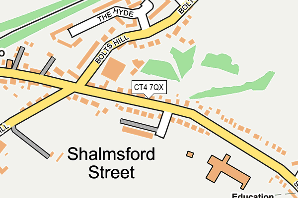 CT4 7QX map - OS OpenMap – Local (Ordnance Survey)