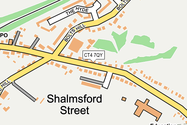 CT4 7QY map - OS OpenMap – Local (Ordnance Survey)