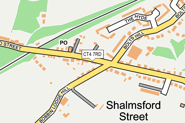 CT4 7RD map - OS OpenMap – Local (Ordnance Survey)
