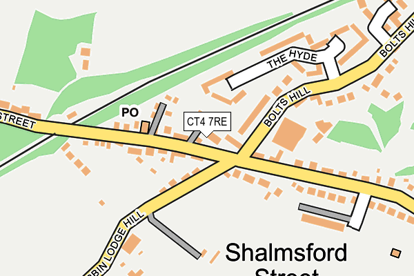 CT4 7RE map - OS OpenMap – Local (Ordnance Survey)