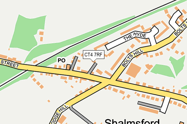 CT4 7RF map - OS OpenMap – Local (Ordnance Survey)
