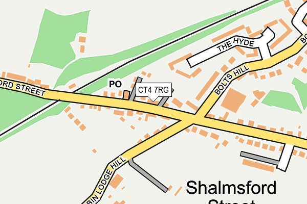 CT4 7RG map - OS OpenMap – Local (Ordnance Survey)