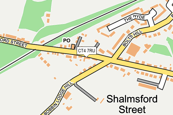 CT4 7RU map - OS OpenMap – Local (Ordnance Survey)