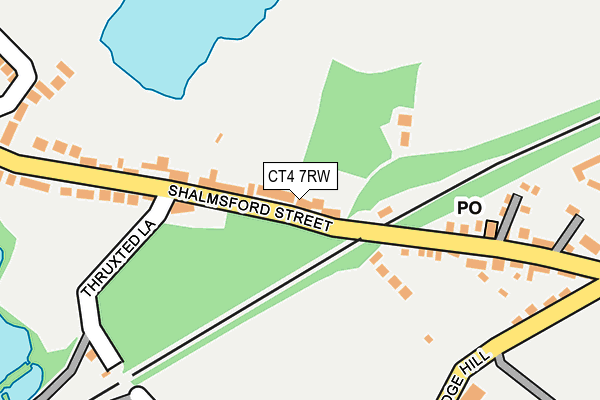 CT4 7RW map - OS OpenMap – Local (Ordnance Survey)
