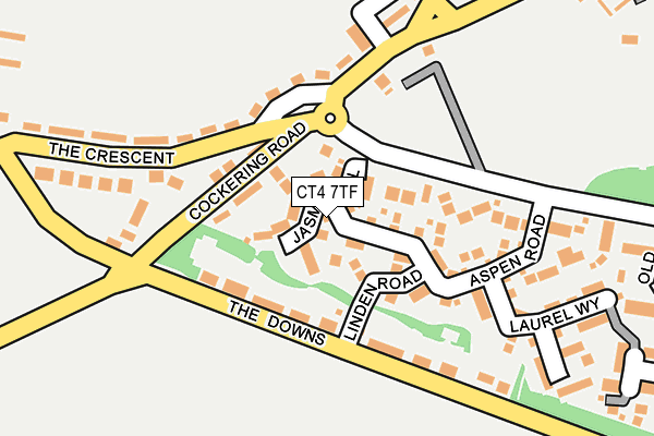 CT4 7TF map - OS OpenMap – Local (Ordnance Survey)