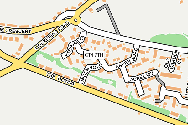 CT4 7TH map - OS OpenMap – Local (Ordnance Survey)