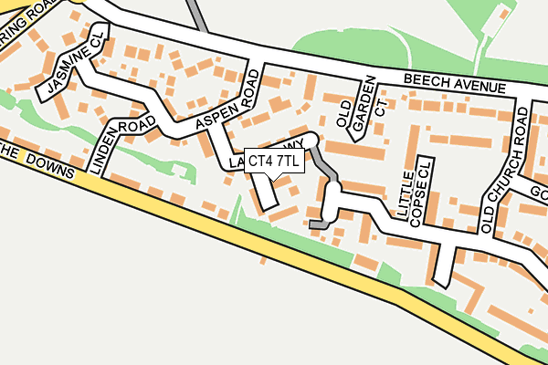 CT4 7TL map - OS OpenMap – Local (Ordnance Survey)