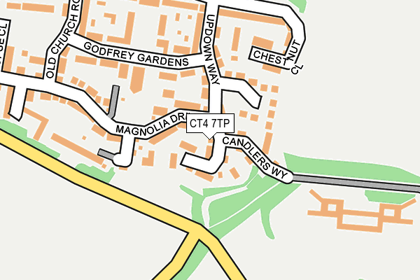 CT4 7TP map - OS OpenMap – Local (Ordnance Survey)